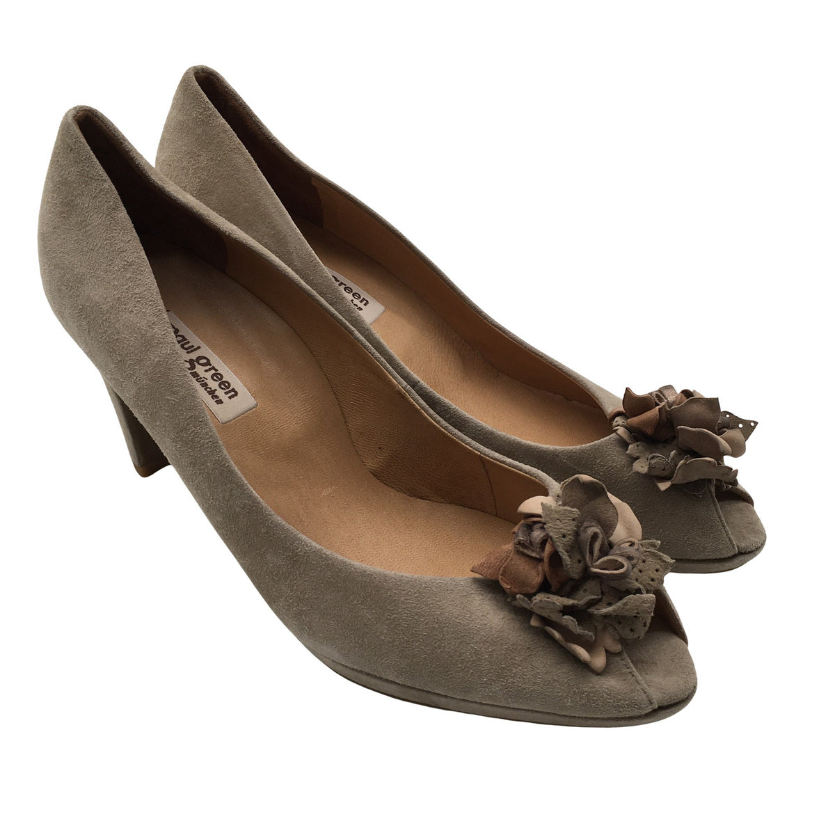Unisex Paul Green - Open toe high heel shoes, size 41 - Beige (2)