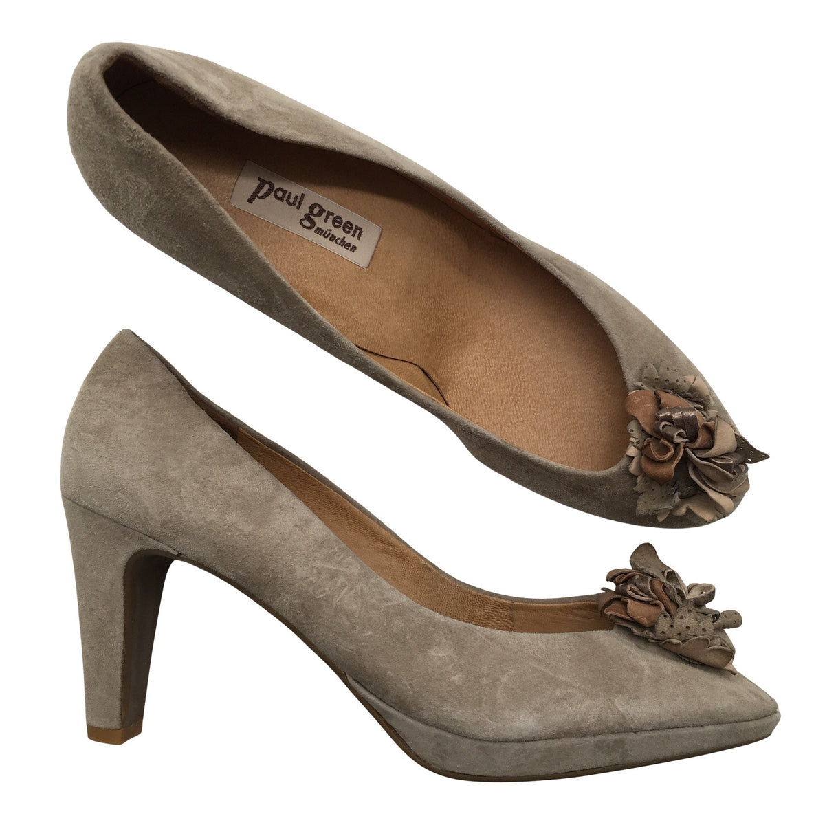 Unisex Paul Green - Open toe high heel shoes, size 41 - Beige (1)