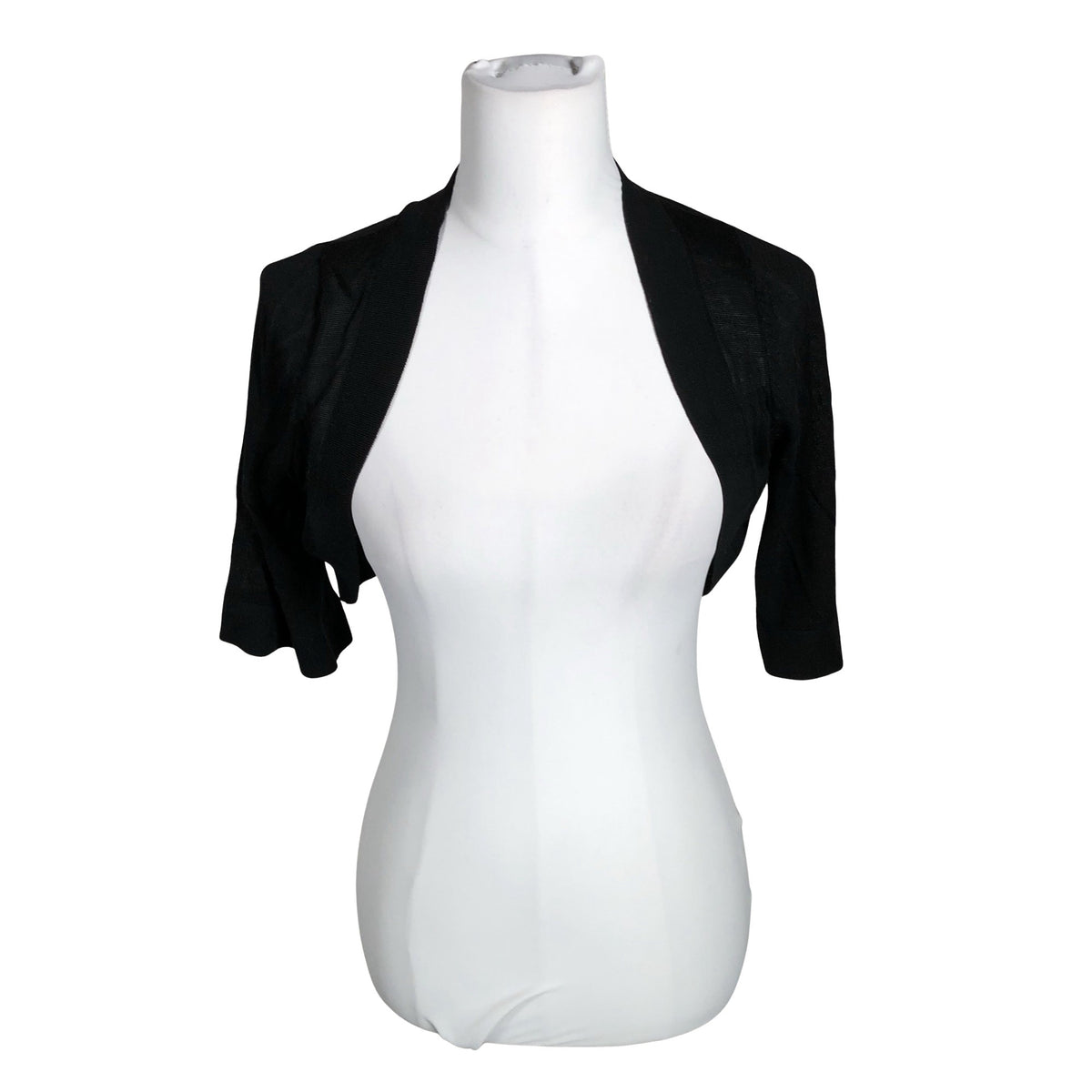 Unisex Your Face - Knit bolero jacket, size 36 - Black (1)