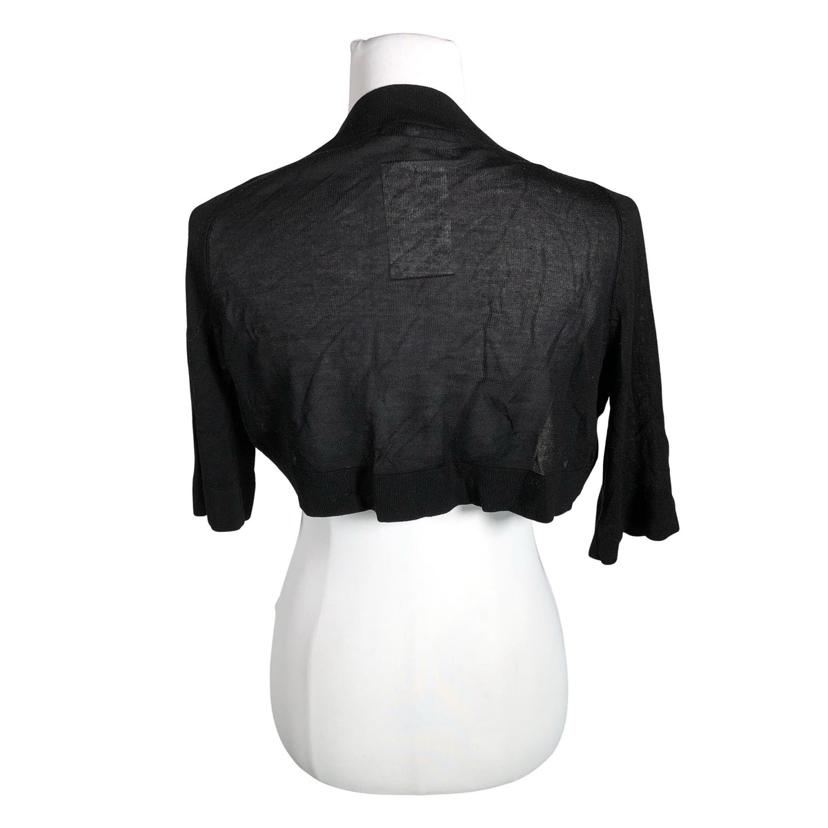 Unisex Your Face - Knit bolero jacket, size 36 - Black (2)