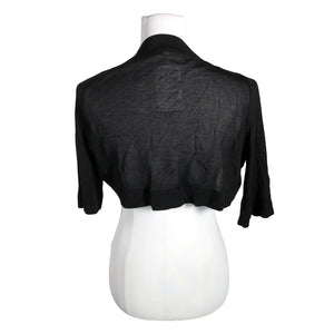 Unisex Your Face - Knit bolero jacket, size 36 - Black (2)