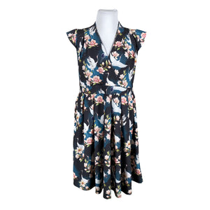 Unisex Lady Vintage - Tricot dress, size 48 - Blue (1)