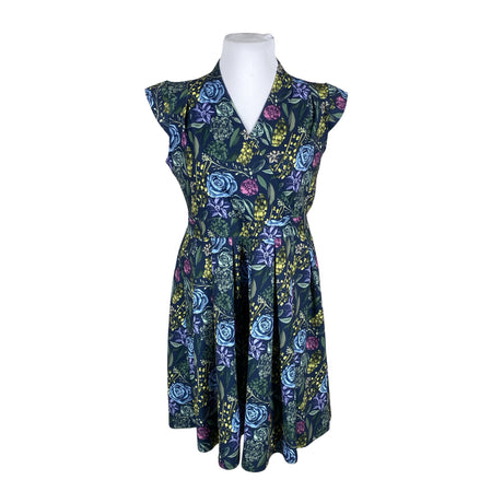 Unisex Lady Vintage - Tricot dress, size 46 - Blue ()