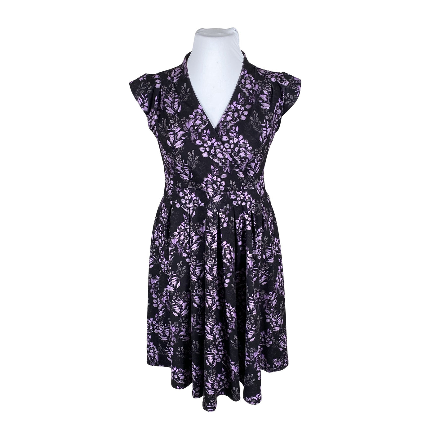 Unisex Lady Vintage - Tricot dress, size 46 - Black (1)