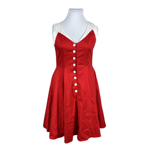 Unisex Hearts & Roses - Dress, size 44 - Red (1)
