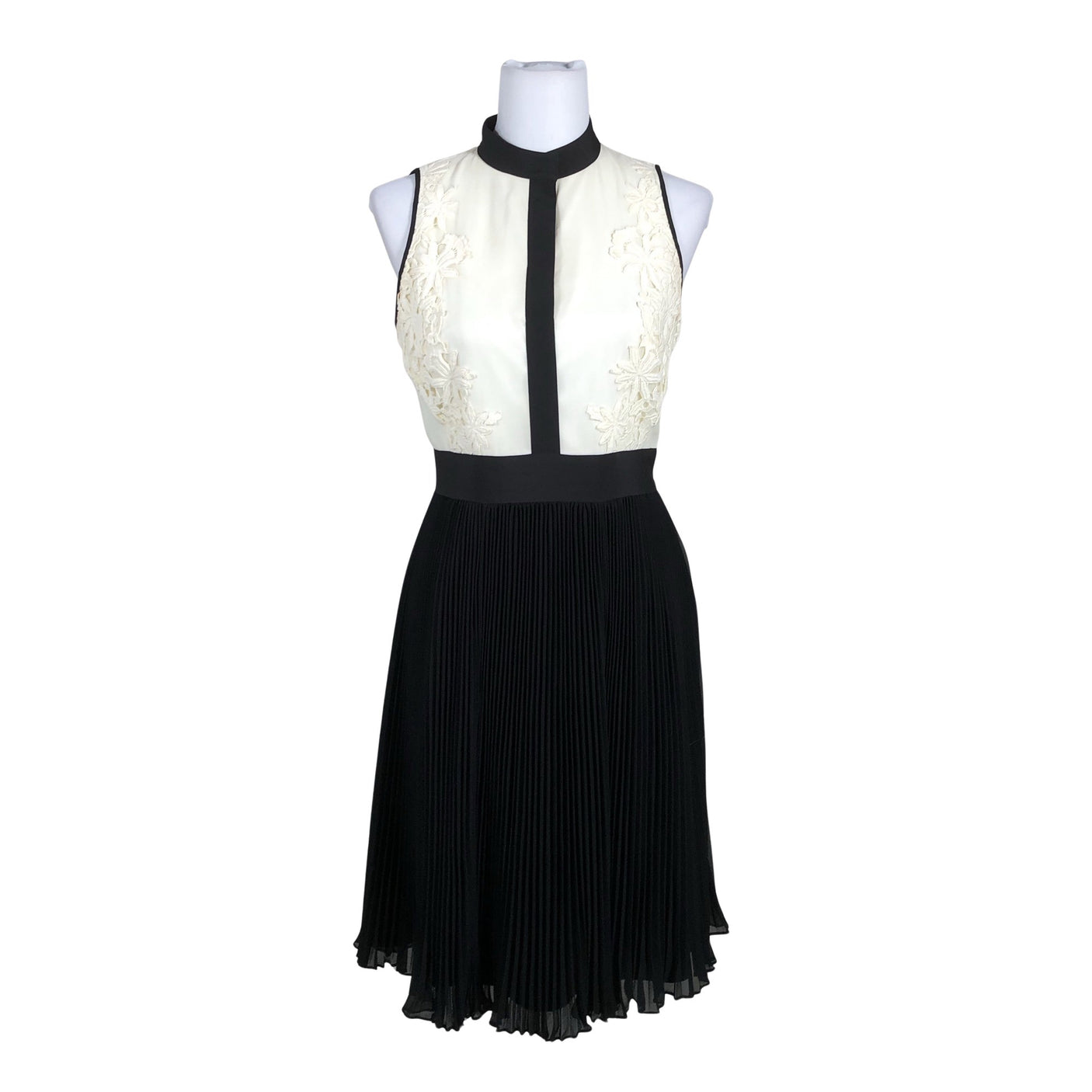 Unisex Ted Baker - Schiffon dress, size 36 - Natural white (1)