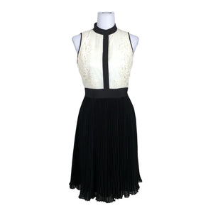 Unisex Ted Baker - Schiffon dress, size 36 - Natural white (1)