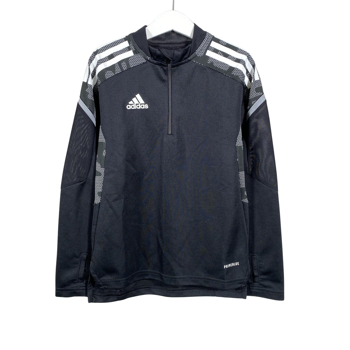 Unisex Adidas - Sports shirt, long sleeve, size 122 - 128 - Black (1)