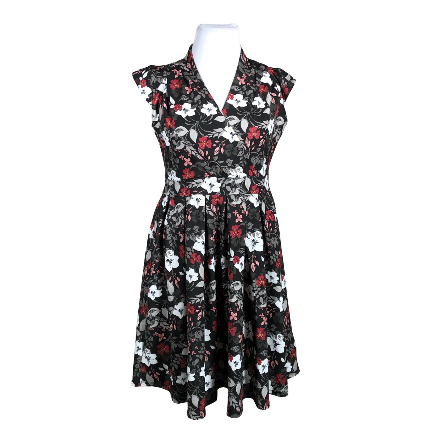 Unisex Lady Vintage - Tricot dress, size 44 - Black (1)
