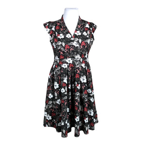 Unisex Lady Vintage - Tricot dress, size 44 - Black (1)