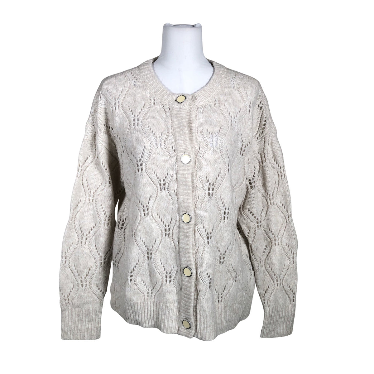 Unisex Fransa - Cardigan, size 38 - Beige (1)