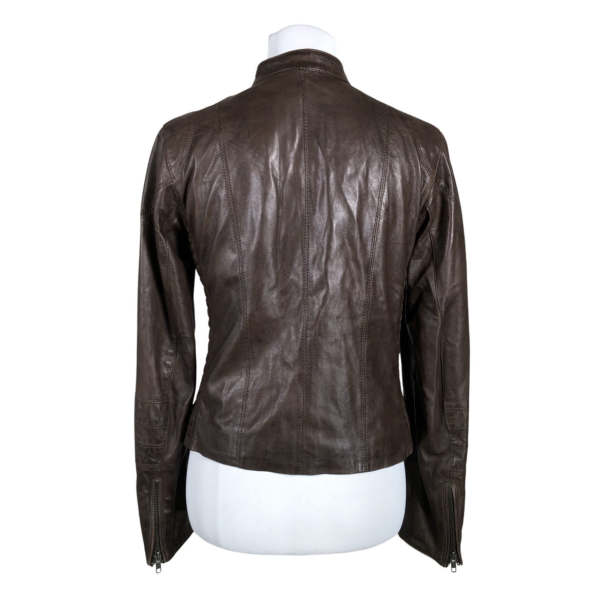 Unisex Bruno Zaragoza - Leather jacket, size 38 - Brown (2)