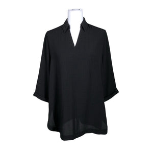 Unisex Opus - Schiffon tunic, size 36 - Black (1)