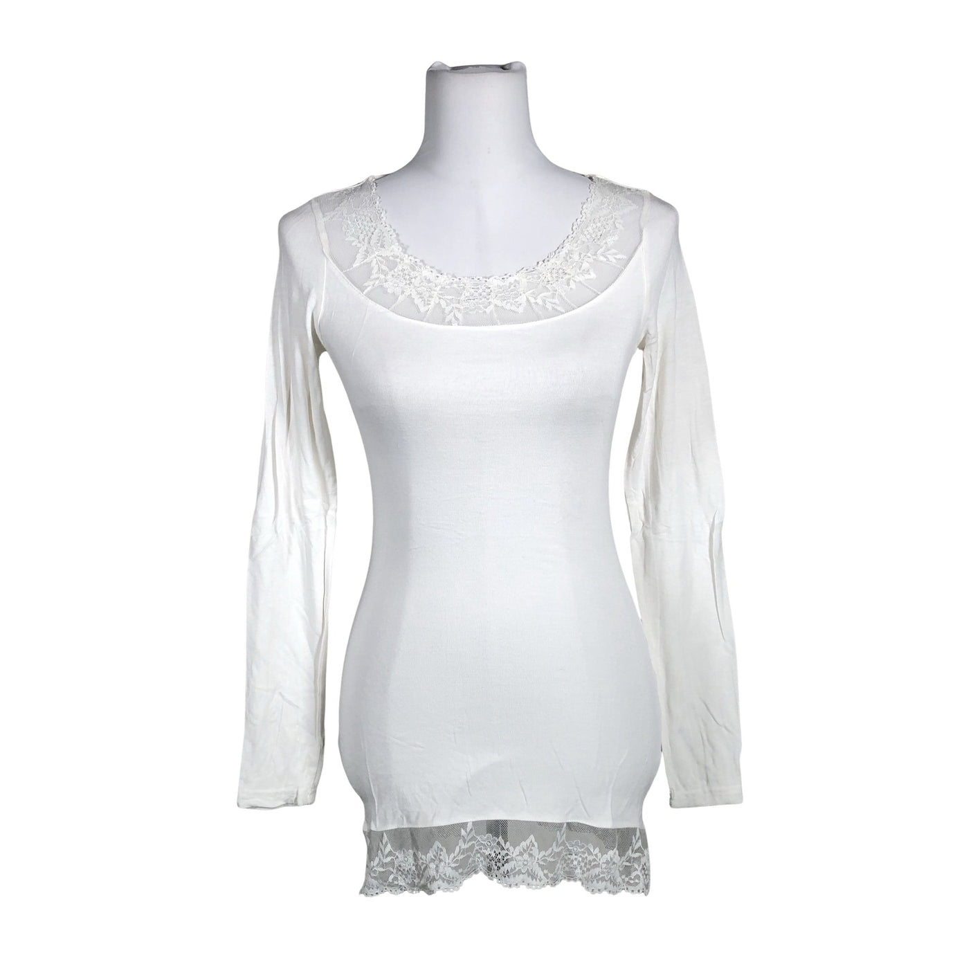 Unisex Cream - Tricot shirt, size 34 - White (1)