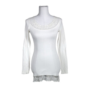 Unisex Cream - Tricot shirt, size 34 - White (1)
