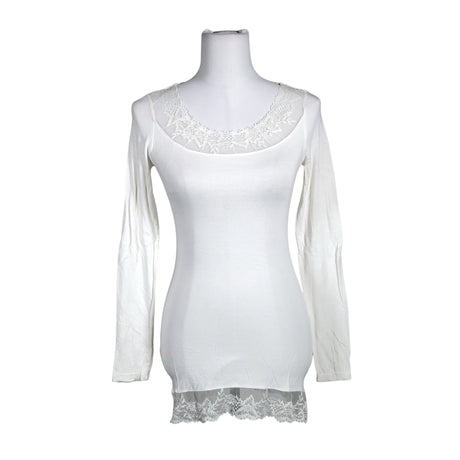 Unisex Cream - Tricot shirt, size 34 - White ()