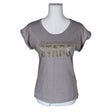 Unisex Cream - T-shirt, size 36 - Gray ()
