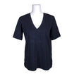 Unisex by Malene Birger - Short-sleeved blouse, size 38 - Blue ()
