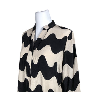 Unisex Marimekko - Schiffon tunic, size 38 - Black (2)