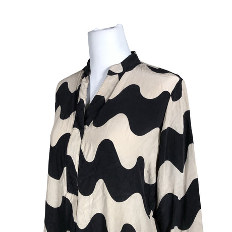 Unisex Marimekko - Schiffon tunic, size 38 - Black (2)