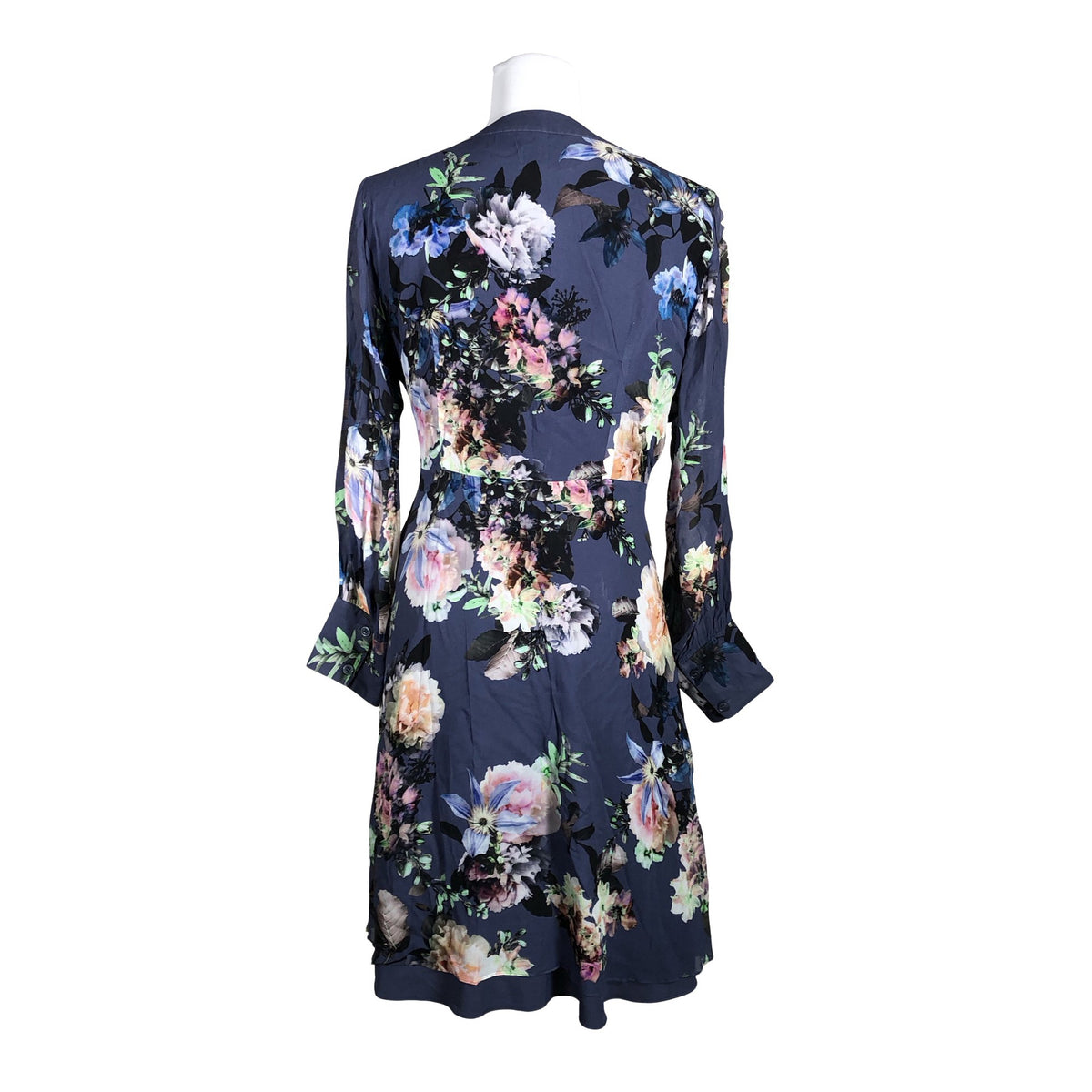 Unisex Sand - Schiffon dress, size 38 - Blue (3)