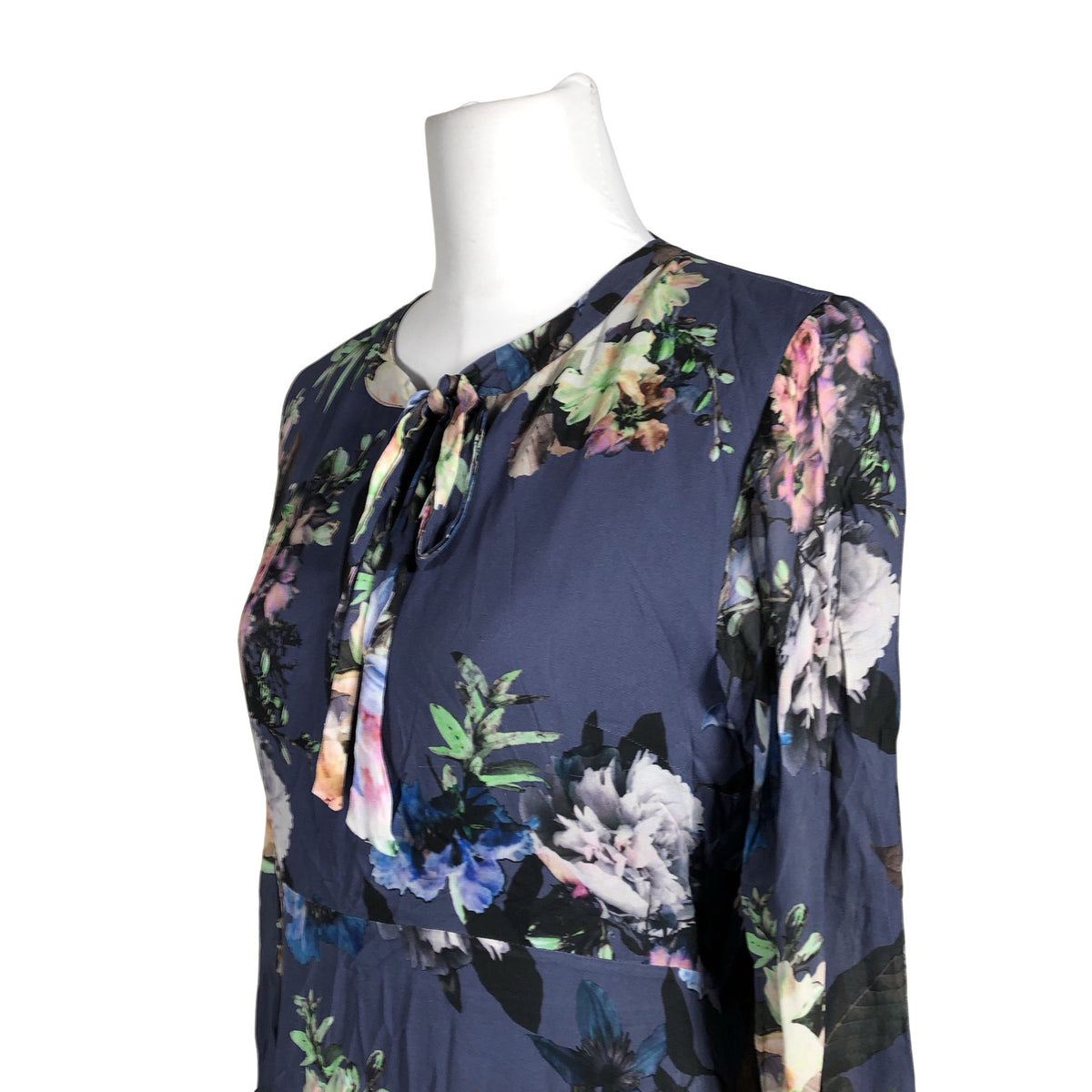 Unisex Sand - Schiffon dress, size 38 - Blue (2)