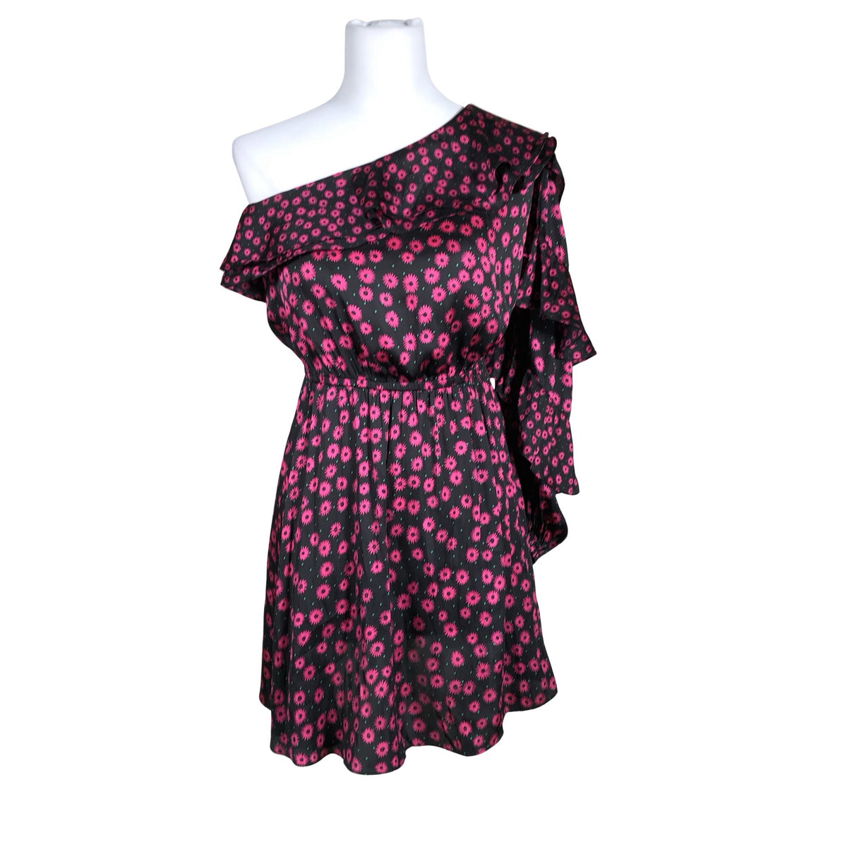 Unisex The Kooples - Schiffon dress, size 34 - Black (1)