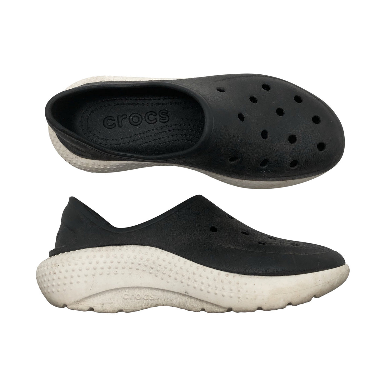 Unisex Crocs - Slip-on shoes, size 38 - Black (1)
