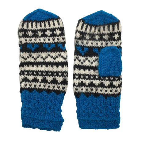 Unisex Handmade - Mittens, size Ei kokoa - Blue ()
