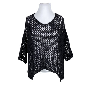Unisex Bohemiana - Knit tunic, size 44 - Black (1)
