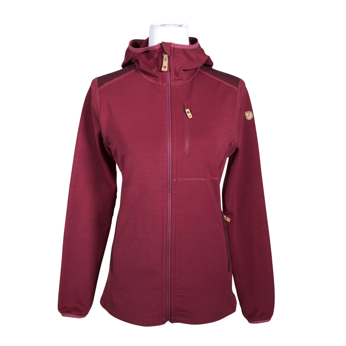 Unisex Fjällräven - Hoodie, size 36 - Wine red (1)