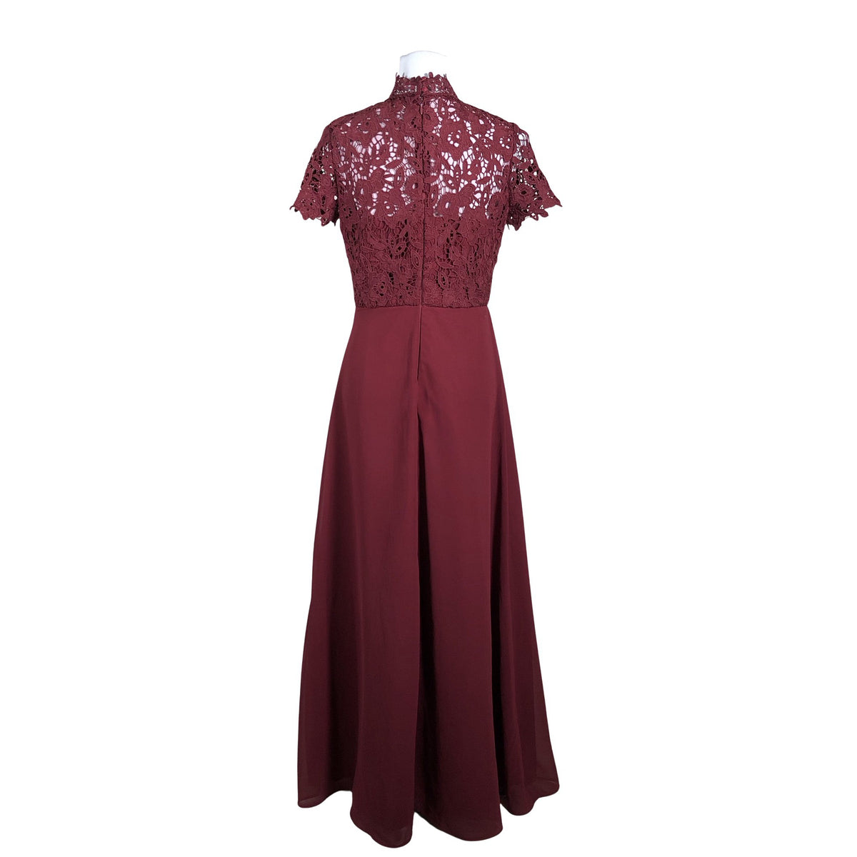 Unisex Chi Chi London - Evening dress, size 36 - Wine red (2)