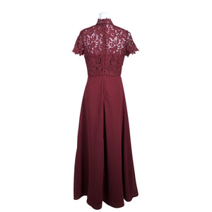 Unisex Chi Chi London - Evening dress, size 36 - Wine red (2)