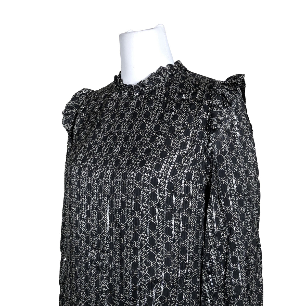 Unisex Mos Mosh - Schiffon dress, size 38 - Black (2)