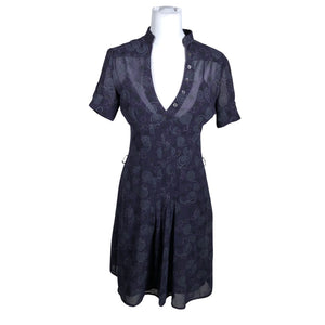 Unisex Miss Sixty - Schiffon dress, size 40 - Violet (1)