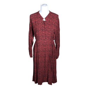 Unisex Comptoir des cotonniers - Schiffon dress, size 38 - Wine red (1)