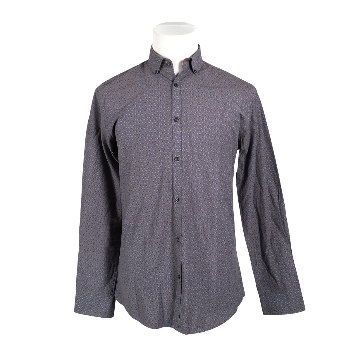 Unisex Monton - Collared shirt, size M - Gray (1)