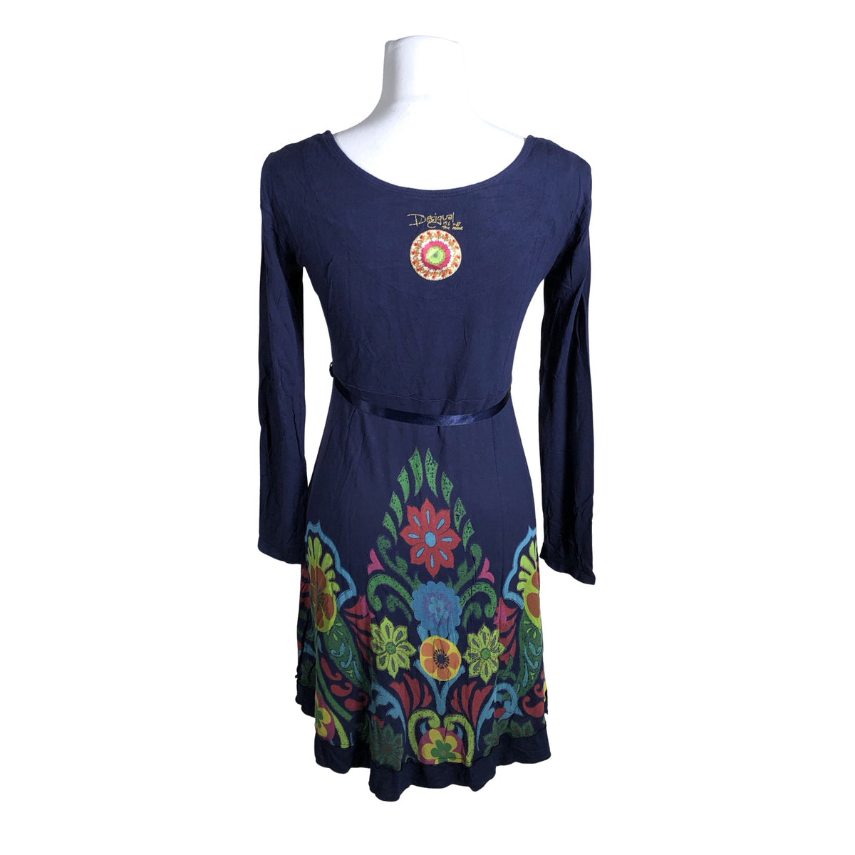 Unisex Desigual - Tricot dress, size 38 - Blue (2)