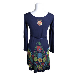 Unisex Desigual - Tricot dress, size 38 - Blue (2)