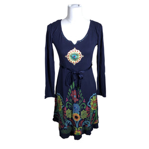 Unisex Desigual - Tricot dress, size 38 - Blue (1)