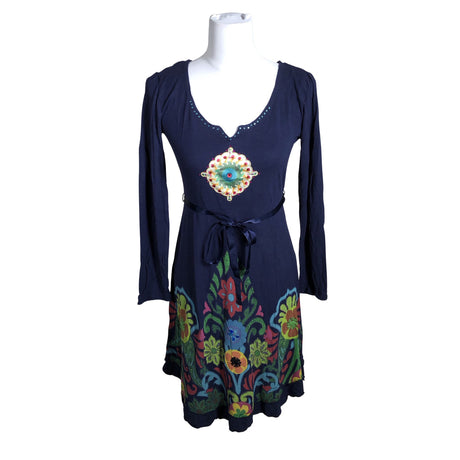 Unisex Desigual - Tricot dress, size 38 - Blue ()