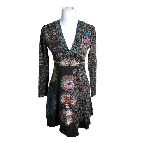 Unisex Desigual - Tricot dress, size 38 - Brown ()