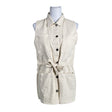 Unisex Nanso - Denim vest, size 38 - Beige ()