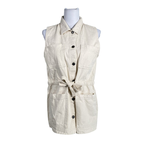 Unisex Nanso - Denim vest, size 38 - Beige ()
