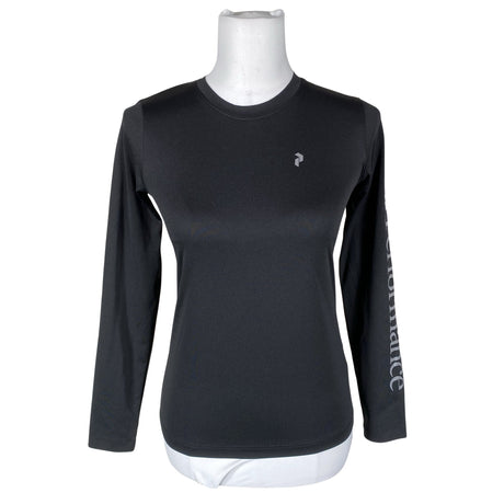 Unisex Peak Performance - Sports shirt, long sleeve, size 34 - Black ()