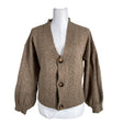 Unisex Cream - Cardigan, size 36 - Brown ()
