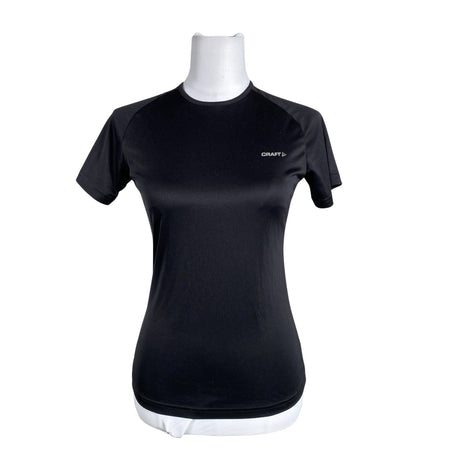 Unisex Craft - Sports shirt, short sleeve, size 36 - Black ()