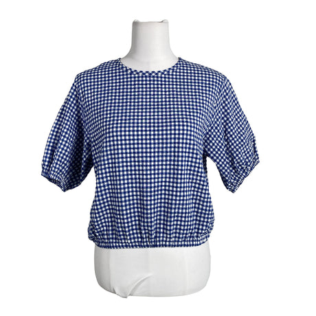 Unisex Uniqlo - Short-sleeved blouse, size 38 - Blue ()