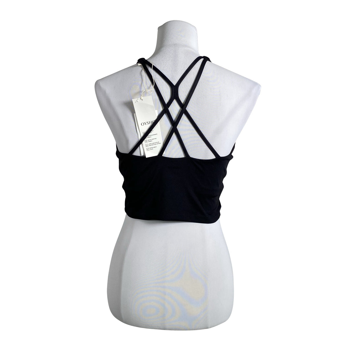 Unisex Oysho - Sports top, size 40 - Black (2)