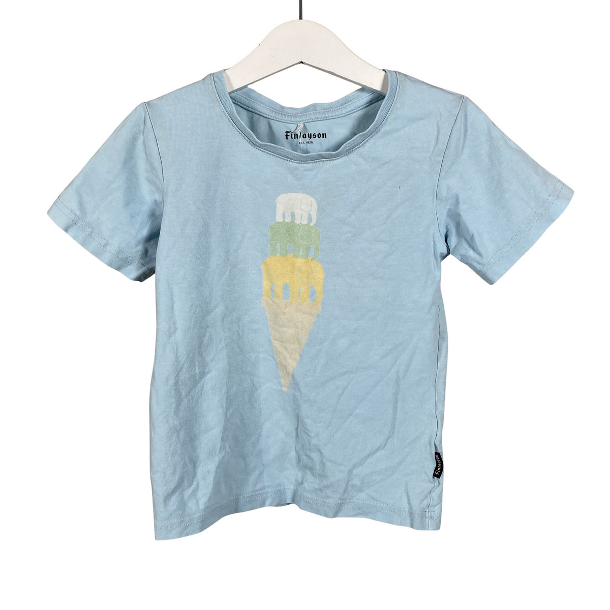 Unisex Finlayson - T-shirt, size 110 - 116 - Light blue (1)